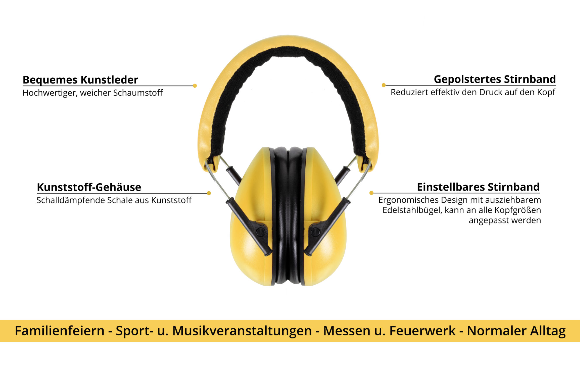 Cuffie isolanti Stagecaptain CN-25 yellow
